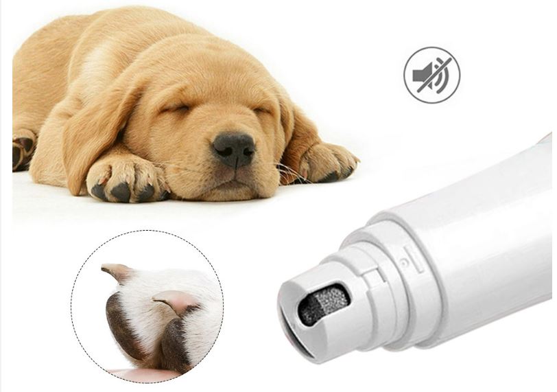 Lima de Uñas para Mascotas Ultra Silencioso con Carga USB